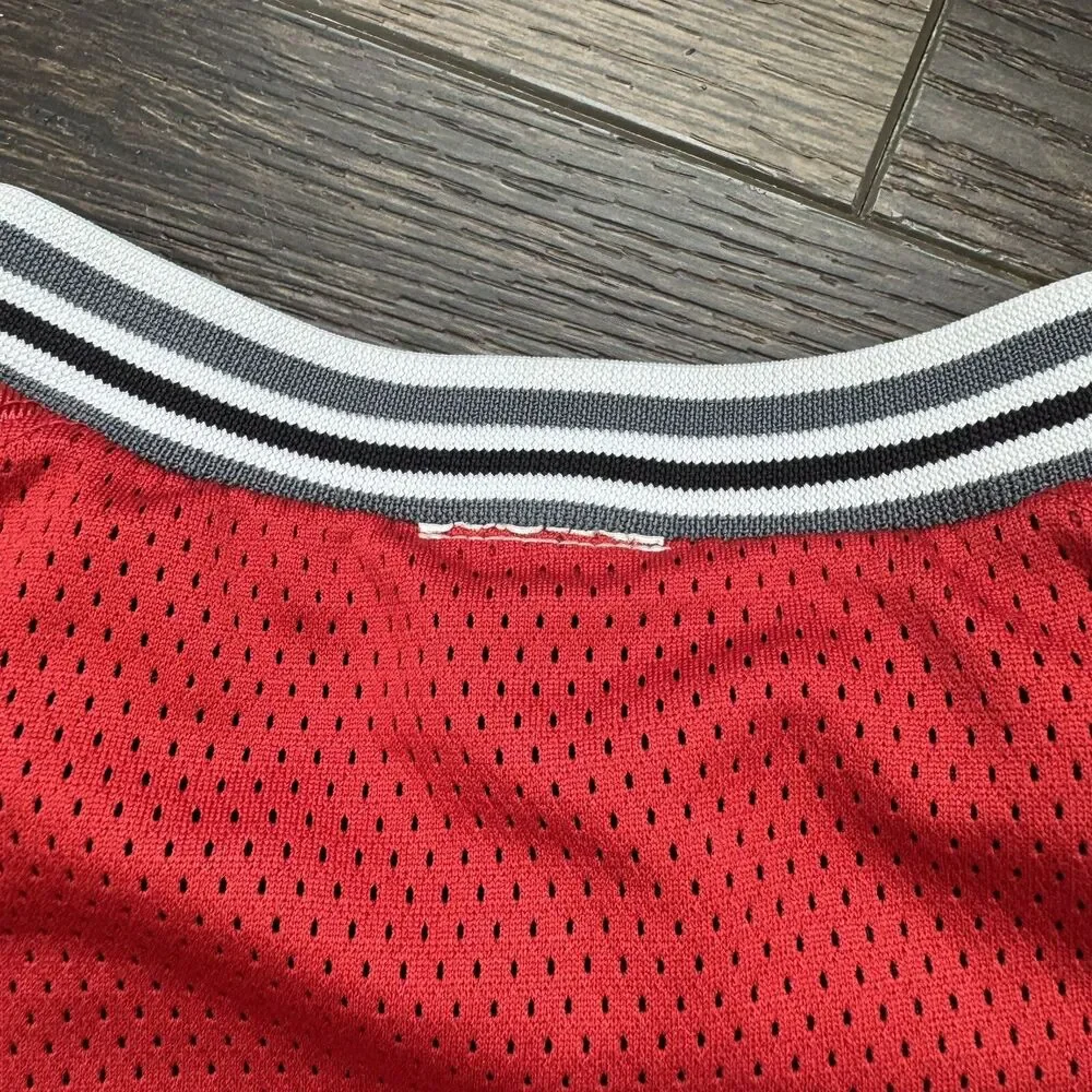 Vtg Nike Jersey Baller Reversible Basketball Court Shirt Red Black; YOUTH Sz L